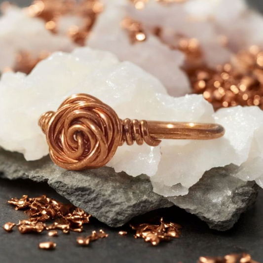 Rose wrapped ring