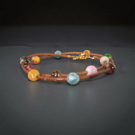 Leather wrap bracelet